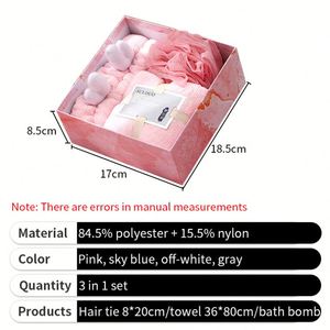 Custom Bride and Groom <b>Gift</b> Set Cute <b>Pink</b> Party Wedding Favour Souvenir 3 in 1 Towel <b>Gift</b> Box for Bridesmaids - Product Image 2