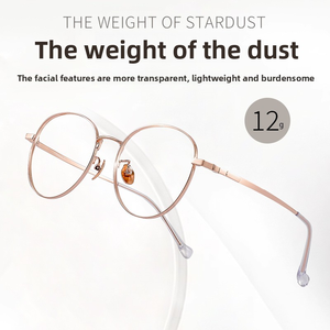 Siêu Ánh Sáng Kính Quang Học Khung Danyng Bán Buôn Kính Kính Theo Toa Kính 33015 Titan Và Hợp Kim Vòng Kính Mắt Khung - Product Image 4