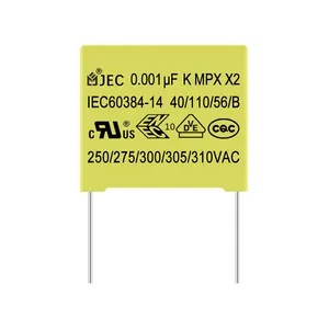 Emi Onderdrukking Mpx Mkp Film Plastic Case Condensator 275V Hars Afdichting Condensator Polypropyleen 0.33Uf X2 Condensator 334