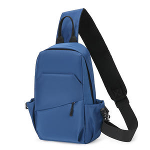 Sac de poitrine en tissu Oxford pour homme, noir, confortable, sac bandoulière, usage quotidien, printemps 2025 - Product Image 2