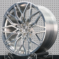 Jantes monobloc forgées 5x120, 18-22 pouces, argent poli, logo personnalisé pour BMW Land Rover Rolls-Royce Nissan Audi A3 A4L A5