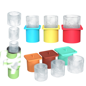 3 Pcs Moule à Glace Cylindre Creux en Silicone <span class=keywords><strong>avec</strong></span> <span class=keywords><strong>Couvercle</strong></span> et Poubelle pour Congélateur Boisson Glacée Jus Whisky Cocktail 30OZ 40Oz Tumbler - Product Image 2