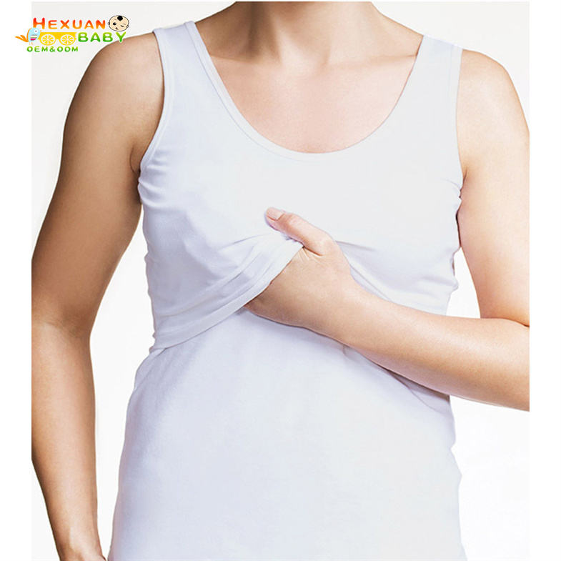 Maternity Wear Long Nursing Vest Tops Nursing Cami For