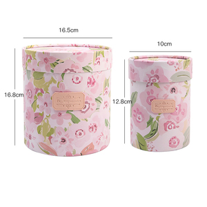 INUNION nuevas tendencias 2 uds primavera Floral cilindro caja de regalo conjunto redondo <span class=keywords><strong>abrazo</strong></span> cubo arreglos florales caja de embalaje para suministros florales - Product Image 5