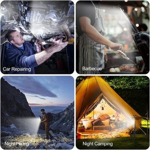 ไฟทำงานแบบพกพา LED ชาร์จไฟได้ ปรับความสว่างได้ แบบมีตะขอเกี่ยว กันน้ำได้ เหมาะสำหรับการใช้งานบนเครื่องบินในช่วงเวลาทำงานนาน - Product Image 6