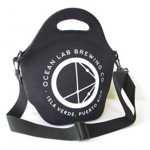 Sac à lunch en néoprène avec logo personnalisé, nouveau design, sublimation, sangle réglable - Product Image 1