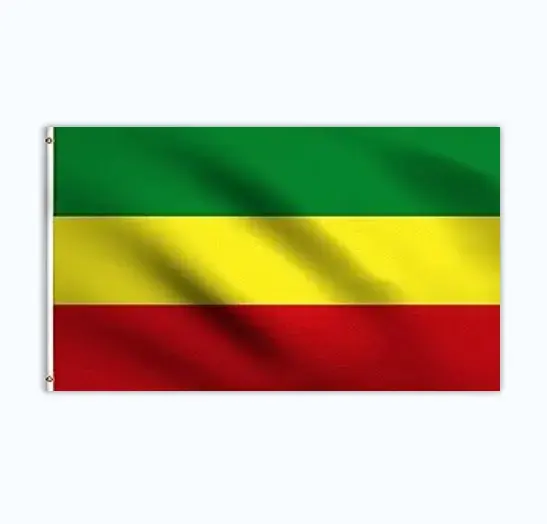 Hoge Kwaliteit 3X5 Ft Ethiopie Zonder Wapens Ethiopisch Rijk Abyssinië Vlag Polyester