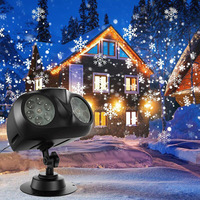 Lampe à flocons de neige LED TSINYE pour l'extérieur, décoration de Noël, projecteur de flocons de neige avec télécommande, parfait pour la décoration des fêtes