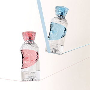 Botella de Perfume de Vidrio Transparente de 100 ml, Botella Vacía con Atomizador Premium, Envase de Fragancia con Logotipo Personalizado para Hombres y Mujeres - Product Image 1