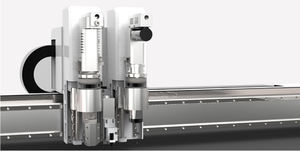 Panneaux acoustiques automatiques en feutre PET ZXT Feuille de panneau insonorisée CNC Couteau oscillant Machine de rainurage de coupe - Product Image 5