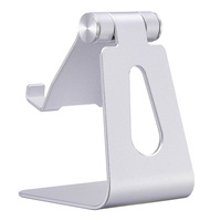 Support de téléphone portable pliable et réglable en aluminium et métal