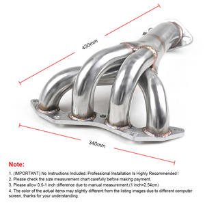 ท่อร่วมไอเสียสเตนเลสใหม่สำหรับฮอนด้า Civic 01-05 dx/lx em/es D17A - Product Image 4