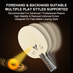 Lame de raquette de tennis de <span class=keywords><strong>table</strong></span> professionnelle Loki Yuan <span class=keywords><strong>Li</strong></span> Cen ARC 5+2 en fibre de carbone à rebond rapide pour joueurs avancés - Product Image 3