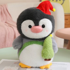 Jouet personnalisé pingouin kawaii avec tenues créatives, adorable poupée pingouin en peluche douce pour enfants - Product Image 1