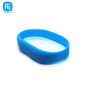 Pulsera de silicona NFC personalizable, brazalete de 13,56 MHZ, ISO 14443A 213, Chip NFC, programable - Product Image 3