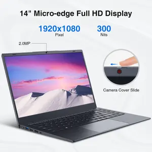 Win11 billige Gaming-Laptop ultra dünne 14 "Intel Celeron N5095 Prozessor Quad-Core 8GB RAM DDR4 256GB SSD-Laptops neues Notebook