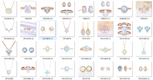 Anillo Único de turmalina de sandía sintética, joyería enchapada en oro, pera, novedad - Product Image 5