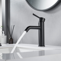 Robinet de lavabo classique en laiton chromé de haute qualité Momali Factory, monocommande eau chaude/froide, pour usage hôtelier, avec cartouche céramique