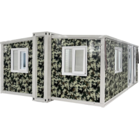 Maison conteneur mobile à double aile extensible pour hôtels, bureaux, villas et immeubles de bureaux - Conception de ferme résistante au vent et imperméable