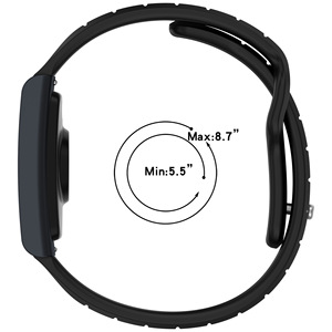 Bracelet en silicone Gligle 20/22 mm, style sport tendance, boucle à pression, pour montre Huami <span class=keywords><strong>Amazfit</strong></span> Helio - Product Image 5