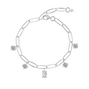 Dylam S925 Silver Five Pendants Adjustable <b>Bracelets</b> Charm <b>Bracelet</b> for Female Trendy Minimalist 5A Zirconia <b>Bangle</b> <b>Bracelets</b> - Product Image 1