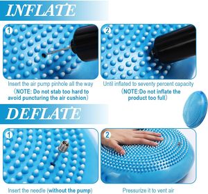 Cojín Inflable de PVC de 13 Pulgadas para Ejercicios de Estabilidad y Equilibrio, Disco de Yoga, Cojín de Equilibrio Yogaico - Product Image 4