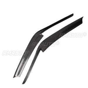 1 par de cubiertas embellecedoras de cejas para faros de coche de fibra de carbono auténtica para Toyota Camry 2018 2019, pegatinas para coche, cubiertas embellecedoras de cejas - Product Image 4
