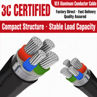 Câble d'alimentation VLV 0,6/1 kV, conducteur en aluminium, isolation et gaine en PVC, non armé, léger, flexible, pour installation intérieure/en conduit