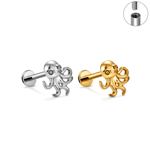 Pendientes <span class=keywords><strong>de</strong></span> Titanio G23 <span class=keywords><strong>de</strong></span> 16G, Variedad <span class=keywords><strong>de</strong></span> Formas, Estilo Animal, para Tragus, Cartílago, Hélix, Lóbulo, Joyería <span class=keywords><strong>de</strong></span> Moda para Piercing - Product Image 4