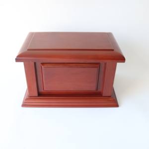 クラシックな無垢材の火葬骨壺、蓋が外せる伝統的な記念骨壺、大人の葬儀用 - Product Image 6