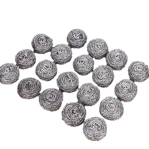 Stainless Steel Wire Scouring Pad Round Heavy Duty Kitchen Dishwashing Pot Scrubbing Ball Large Size - Product Image 3