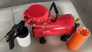 Mini électrique 450W Kit de compresseur d'air sans huile 1.3mm silencieux pistolets à peinture basse pression double tension 110V/220V pour voiture bricolage - Product Image 3
