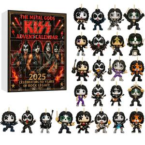 American Rock Band Metal Gods KISS ADVENT CALENDARIO Caja ciega y adornos para árboles <span class=keywords><strong>de</strong></span> Navidad hechos <span class=keywords><strong>de</strong></span> plástico duradero - Product Image 2
