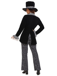 Costume de scène de magicien Chapeau <span class=keywords><strong>Fou</strong></span> Noir, style <span class=keywords><strong>dessin</strong></span> <span class=keywords><strong>animé</strong></span>, pour Halloween et fêtes annuelles, vente en gros 2026 - Product Image 6