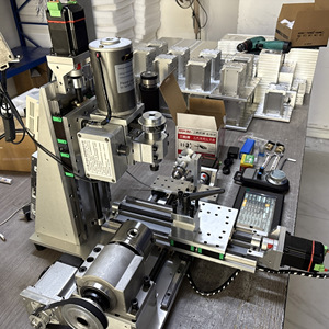 เครื่องกลึงซีเอ็นซีขนาดเล็กสำหรับใช้ในบ้าน พร้อมมอเตอร์เซอร์โว 220V แบบมัลติฟังก์ชั่น ประกอบด้วยระบบกลึง เจาะ และกัดแบบแม่นยำ - Product Image 2