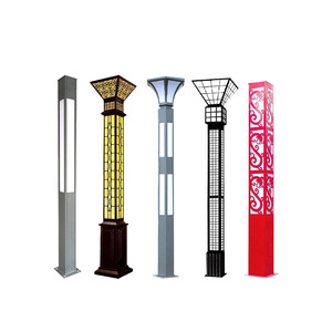 Motif Bollard <b>Lights</b> IP66 3500K Daylight AC 220V Outdoor Landscape Lighting Multi-Color Button Control Solar <b>Powered</b> 10-Year - Product Image 4