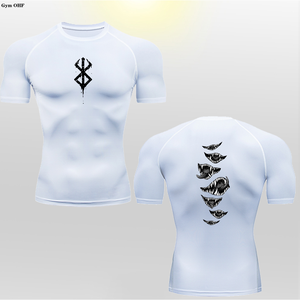 Camiseta Deportiva de Manga Corta para Hombre, Diseño Anime <span class=keywords><strong>Berserk</strong></span> Guts, <span class=keywords><strong>180</strong></span> Gramos, Transpirable, Absorbe la Humedad, para Gimnasio y Fitness - Product Image 4