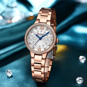 Montre Curren 9085 pour femmes, élégante, mini, à quartz, avec diamants, étanche, en acier inoxydable, mode, sport, affaires, Relogio - Product Image 5