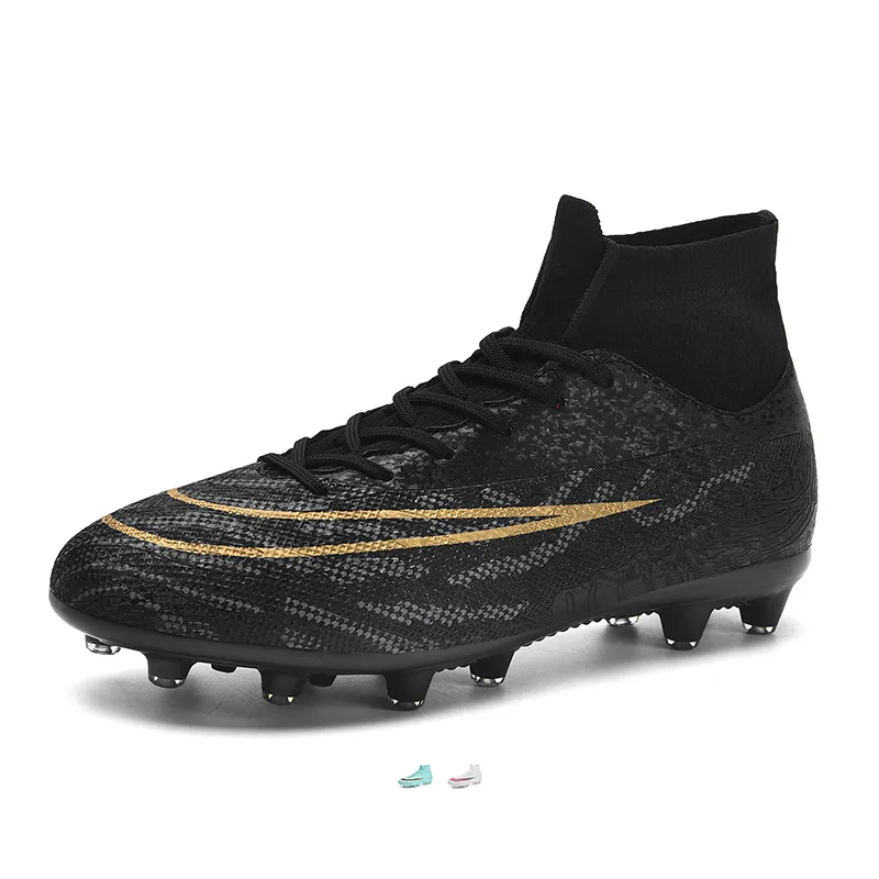 Qiloaa personnaliser les chaussures de football originales de haute qualité Ag Turf chaussures de football de sport d'entraînement pour garçon