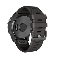 Bracelet en silicone de haute qualité Bracelet de montre à dégagement rapide Couleur unie pour Gamin Fenix 5 plus Fenix 7 Smart Watch