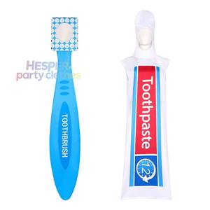 Disfraz de Cepillo de Dientes y Pasta Dental HP New Style, Conjunto de 2 Piezas, Disfraz de Halloween, Talla Única, Disfraces Divertidos - Product Image 1