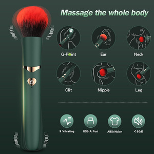Vibratore Massaggiatore a Proiettile Impermeabile Portatile Discreto per Donne, Pennello da Trucco Vibrante con Cavo USB, 10 Modalità, Vendita all'Ingrosso - Product Image 6