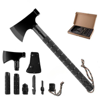 Tomahawk multifonctionnel de survie en aluminium industriel à poignée antidérapante pour le camping, la chasse et les activités tactiques en extérieur