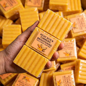 Savon au curcuma, au citron et à l'acide kojique, blanchissant naturel pour le visage et le corps, élimination de l'acné, étiquette privée - Product Image 2