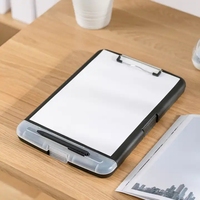 Boîtes de rangement en plastique PP A4 avec poignée, porte-documents, boîte de classement, boîte de rangement pour documents