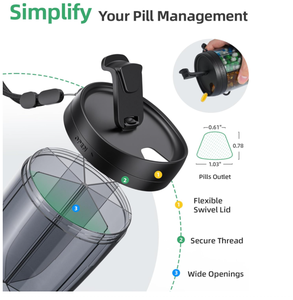 医療ウィークリー7日ピルボックスエコフレンドリー医学旅行サイズカスタムプラスチックピル主催者 - Product Image 3