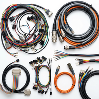 تجميعة كابلات مخصصة للتحكم الصناعي من XPB، مصنوعة من PTFE بتصنيف IP67، تتضمن موصلات D Sub وDB9 وDB15، مناسبة لأجهزة التحكم الآلي والكمبيوتر