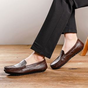 Chaussures pour hommes 2023, mocassins décontractés à enfiler, chaussures italiennes noires pour hommes - Product Image 4
