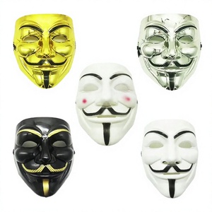 Masques de cosplay personnalisés en PVC pour Halloween, V pour Vendetta et Anonymous <span class=keywords><strong>Guy</strong></span> <span class=keywords><strong>Fawkes</strong></span>, très demandés, pour les soirées masquées - Product Image 4