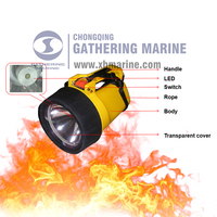 Lampe torche LED rechargeable anti-explosion à haute intensité, portée de 300 m, pour la lutte contre l'incendie